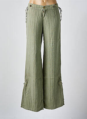 Pantalon evazat verde LOIS femeie
