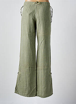 Pantalon evazat talie joasă talie joasă verde LOIS femeie