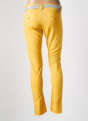 Pantalon chino talie joasă talie joasă galben LE TEMPS DES CERISES femeie
