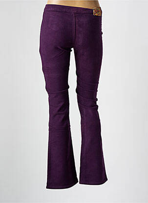 Pantalon chino elasticitate violet CIMARRON fată