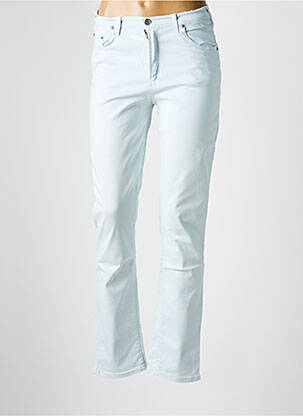 Pantalon slim talie joasă albastru CIMARRON fată