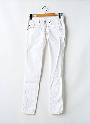 Blugi cu croială slim alb DIESEL fată