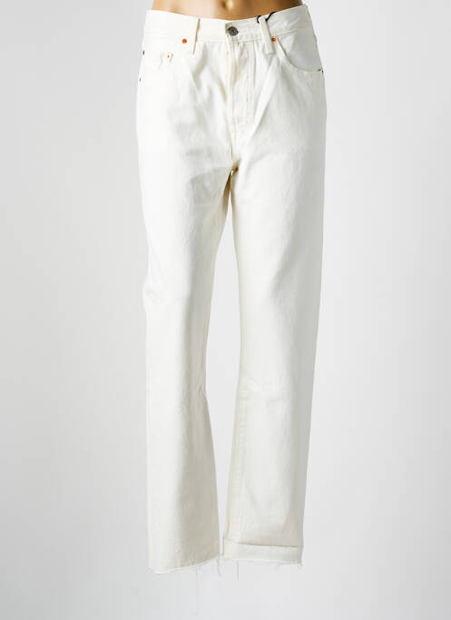 Blugi cu croială dreaptă bej LEVIS femeie