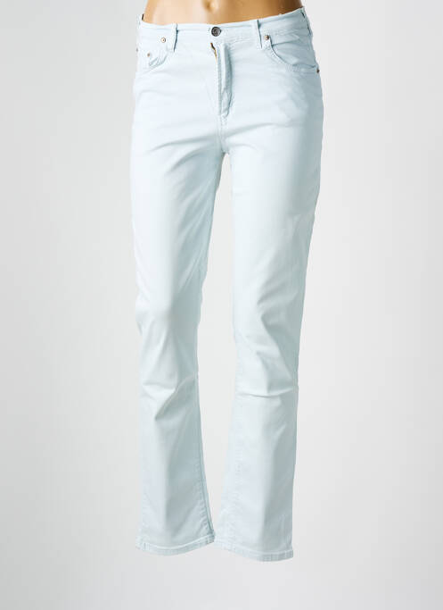 Pantalon slim albastru CIMARRON fată