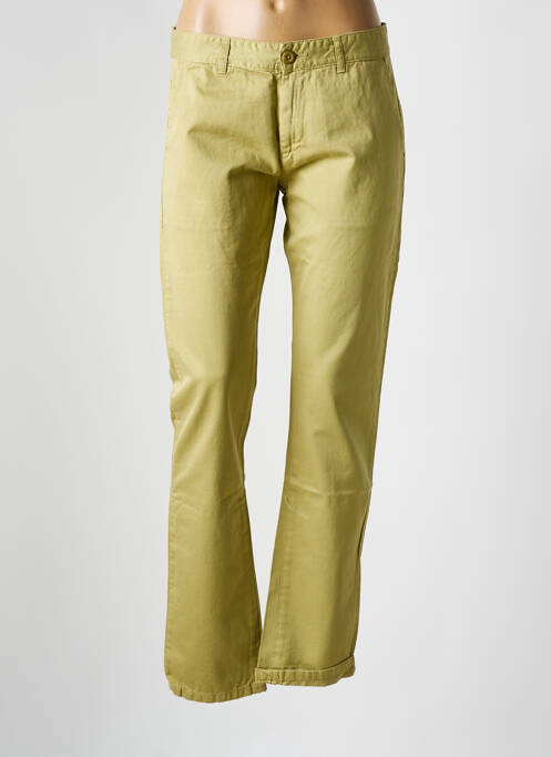 Pantalon chino verde LE TEMPS DES CERISES femeie