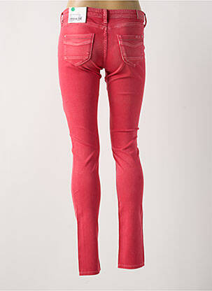 Pantalon slim închidere cu fermoar sub clapetă cu nasturi roșu PEPE JEANS fată