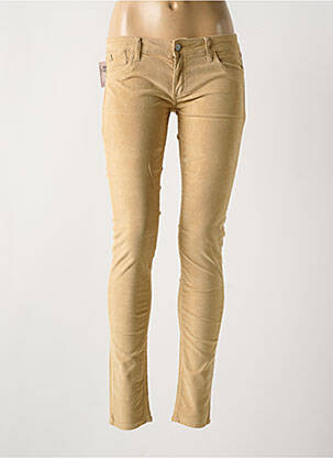 Pantalon slim bej LE TEMPS DES CERISES femeie