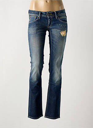 Blugi cu croială slim buzunare albastru ANDY WARHOL BY PEPE JEANS femeie