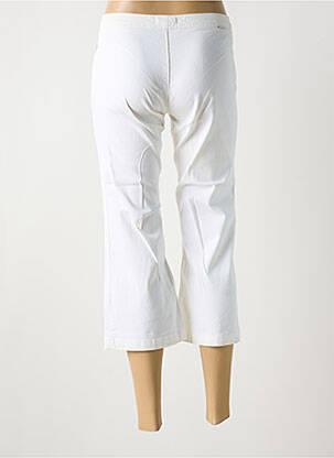 Pantalon trei sferturi buzunare alb TEDDY SMITH femeie