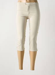 Pantalon trei sferturi buzunare bej LOIS femeie
