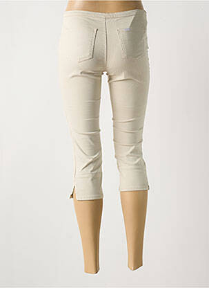 Pantalon trei sferturi buzunare bej LOIS femeie
