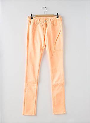 Pantalon slim portocaliu LE TEMPS DES CERISES fată
