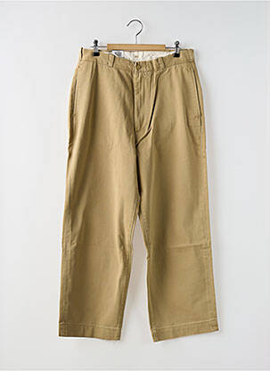 Pantalon drept închidere cu fermoar sub clapetă cu nasturi bej LEVI'S femeie