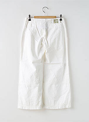 Pantalon trei sferturi croială dreaptă alb OXBOW femeie