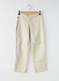 Pantalon trei sferturi croială dreaptă bej LOIS femme