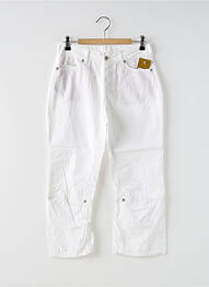 Pantalon trei sferturi croială dreaptă alb FREEMAN T.PORTER femme