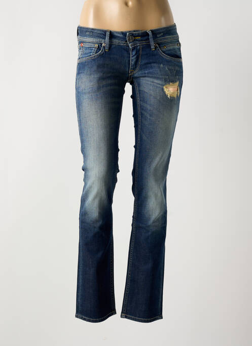 Blugi cu croială slim albastru ANDY WARHOL BY PEPE JEANS femeie