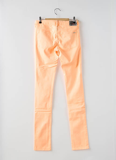 Pantalon slim portocaliu LE TEMPS DES CERISES fată