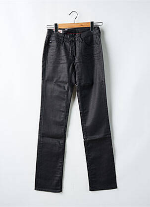 Pantalon slim țesătură acoperită mărime normală negru LE TEMPS DES CERISES femeie