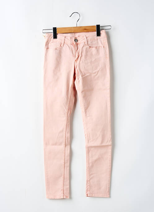 Blugi cu croială slim roz LE TEMPS DES CERISES fată