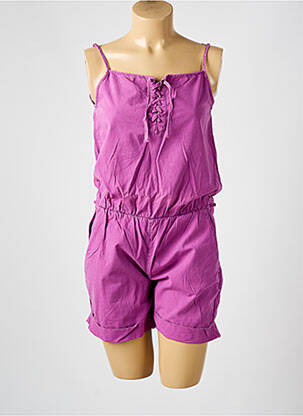 Salopetă scurtă violet LE TEMPS DES CERISES fată