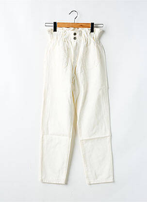 Blugi cu croială dreaptă alb TEDDY SMITH fată