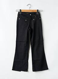 Pantalon trei sferturi elasticitate mărime normală negru CHEYENNE femme