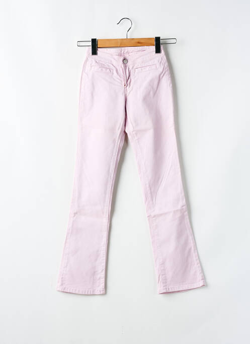 Pantalon drept roz CIMARRON fată