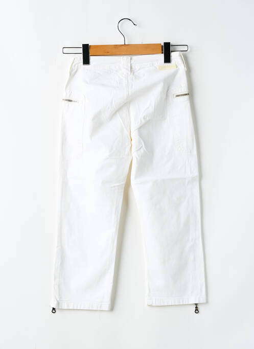 Pantalon trei sferturi alb CIMARRON fată