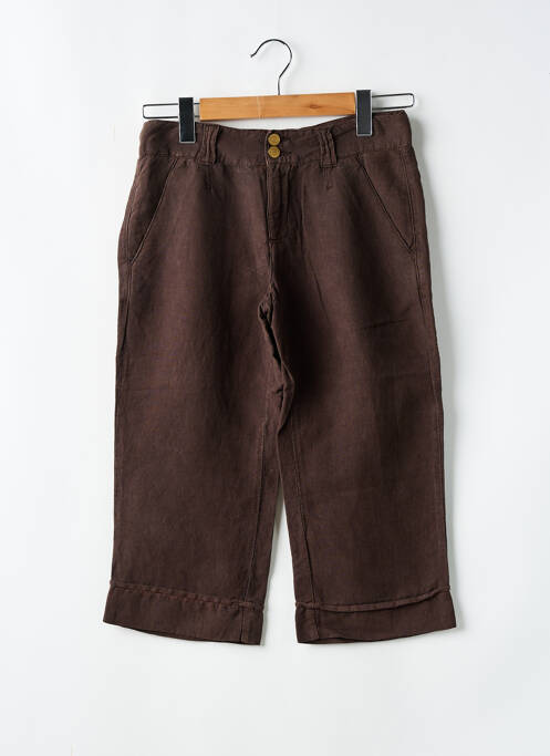 Pantalon trei sferturi maro CIMARRON fată