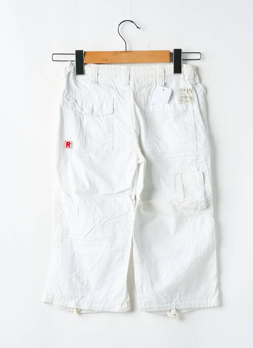 Pantalon trei sferturi alb RWD fată