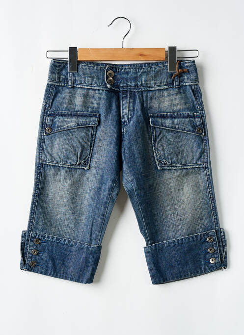 Bermudă croială dreaptă albastru RWD fille