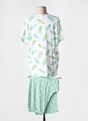 Pijama mâneci scurte verde EGATEX femeie