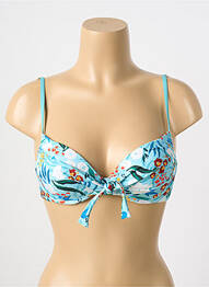 Sutien de costum de baie bretele elastice albastru LIVIA femme