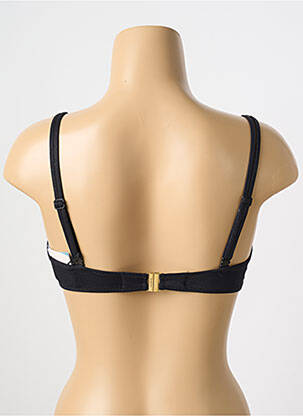 Sutien de costum de baie bretele elastice sutien balconet cu decolteu înalt negru MARIE JO femeie