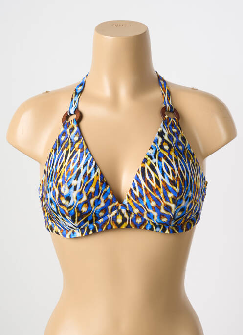 Sutien de costum de baie albastru ANTIGEL femeie