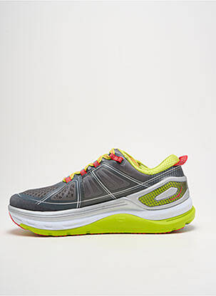 Adidași țesătură satinată toc de 4 la 6 cm gri HOKA ONE ONE femeie