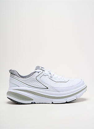 Adidași țesătură satinată toc de 4 la 6 cm alb HOKA ONE ONE femeie