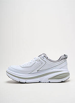 Adidași țesătură satinată toc de 4 la 6 cm alb HOKA ONE ONE femeie