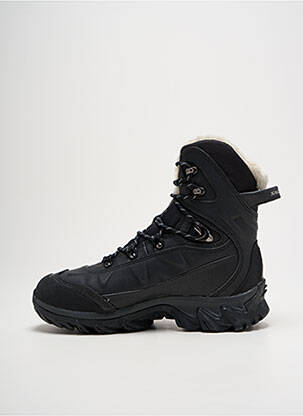 Adidași vârf rotund toc de 4 la 6 cm negru SALOMON femeie