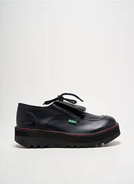 Derby-uri țesătură satinată toc de 4 la 6 cm negru KICKERS femme