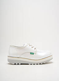 Derby-uri material neted toc de 4 la 6 cm alb KICKERS femme