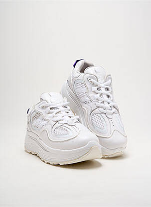 Adidași material neted toc de 4 la 6 cm alb EYTYS femeie
