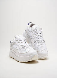 Adidași material neted toc de 4 la 6 cm alb EYTYS femme