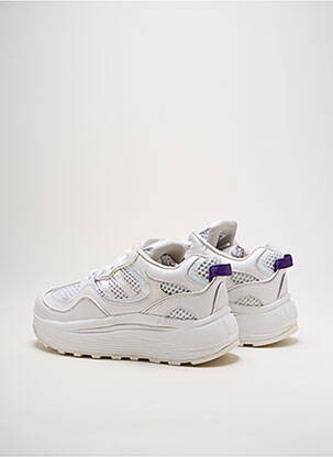 Adidași material neted toc de 4 la 6 cm alb EYTYS femeie