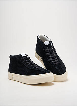 Adidași nubuc toc plat până la 3 cm negru EYTYS femeie