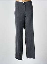 Pantalon drept închidere cu fermoar sub clapetă cu nasturi gri O.K.S femme