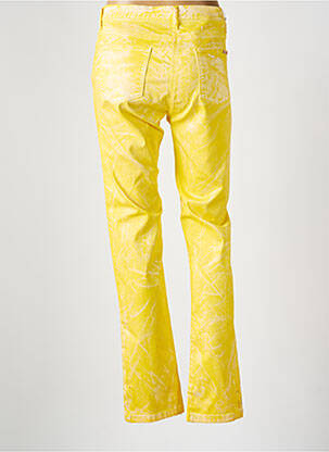 Pantalon slim buzunare galben CARLA KOPS femeie