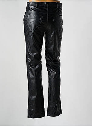 Pantalon slim închidere cu fermoar sub clapetă cu nasturi negru O.K.S femeie