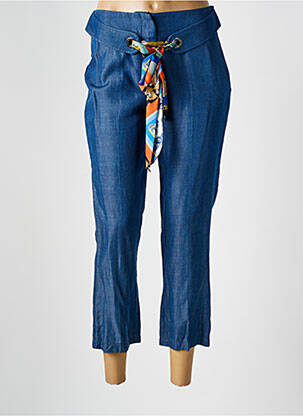 Pantalon 7/8 buzunare albastru RINASCIMENTO femeie